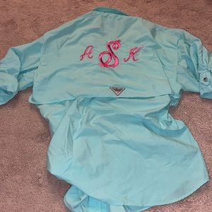 aSK Monogram Colombia PFG; mint and pink